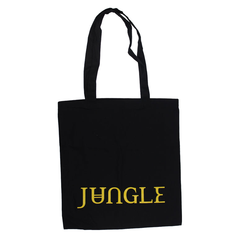Gold Logo Black Tote Bag