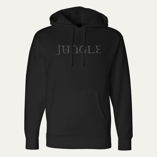 Black Hoodie with Embroidered Jungle Logo
